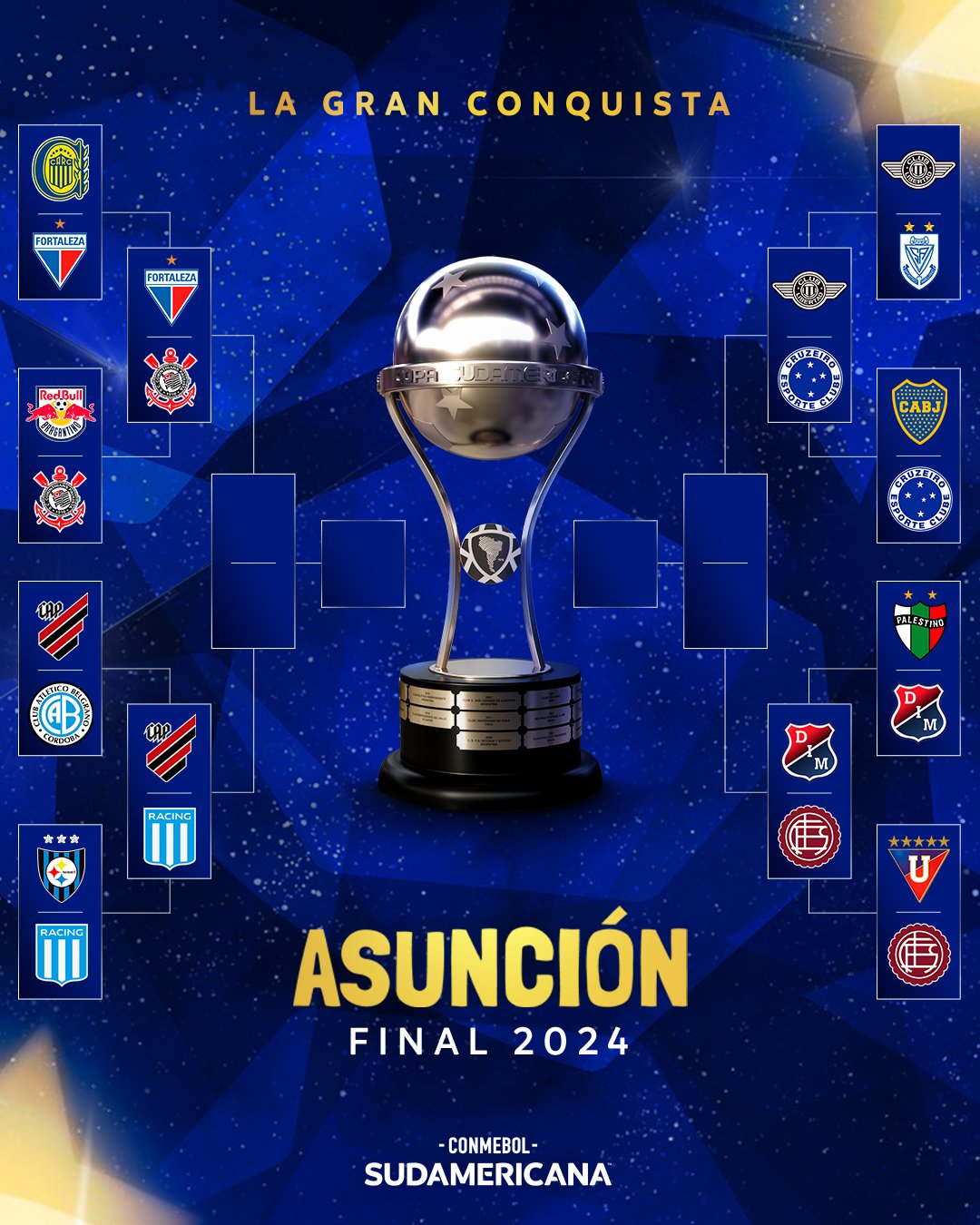 COPA SUDAMERICANA 2024 ASÍ QUEDÓ EL CUADRO DE CUARTOS DE FINAL